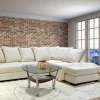 Julia Fabric Right Facing Chaise Sectional, Beige - NL755-BEIG-08-LAF/RFCH