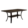 Caiti Transitional Open Storage Dining Table - Furniture Of America IDF-3323T