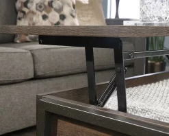 North Avenue Lift Top Coffee Table In Smoked Oak - Sauder 425076 -Home Haven Deals 425076 4