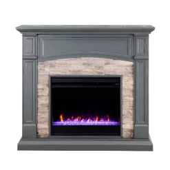 Seneca Color Changing Media Fireplace – Gray - SEI Furniture FC9364 -Home Haven Deals 48 fc9364 04