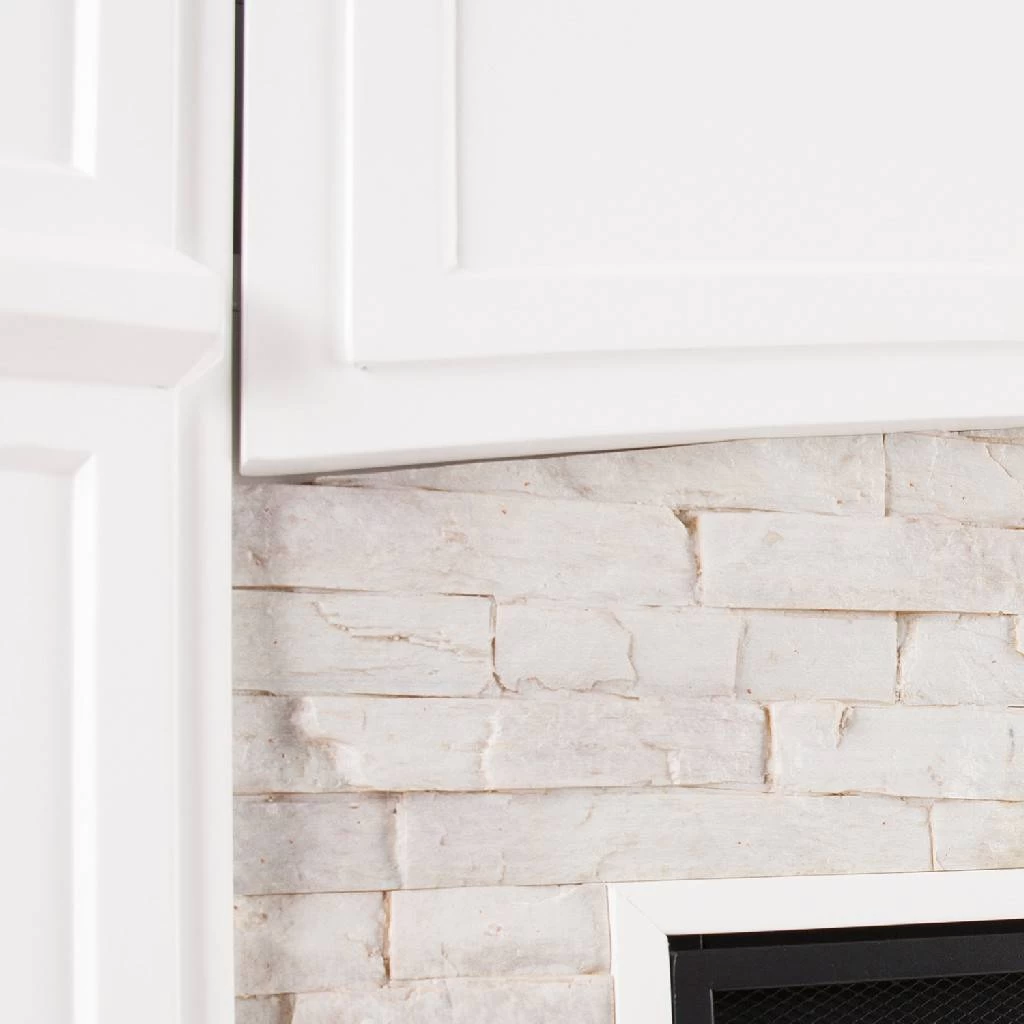 Seneca Smart Media Fireplace - White - SEI Furniture FS9362 6 Seneca Smart Media Fireplace - White - SEI Furniture FS9362 - Image 6