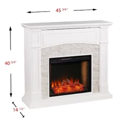 Seneca Smart Media Fireplace - White - SEI Furniture FS9362 16 Seneca Smart Media Fireplace - White - SEI Furniture FS9362 -Home Haven Deals 48 fs9362 25