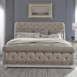 King Uph Sleigh Bed - Liberty Furniture 520-BR-KUSL