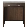Addison 30" Free-standing Countertop Unit (Makeup Counter) - Mid Century Acacia With 3 CM Eternal Serena Quartz Top - James Martin E444-CU30-MCA-3ESR