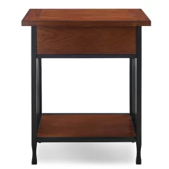 Ironcraft Night Stand W/ Drawer - Leick 11222 -Home Haven Deals 60 11222back