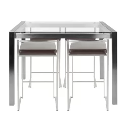 Fuji 5-Piece Counter Set - LumiSource C-FUJI5 SS+BN -Home Haven Deals 63 c fuji5ssbn 11