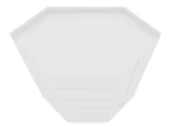 Mulberry Modern Open Corner Closet With 2 Hanging Rods In White - Manhattan Comfort 108GMC1 -Home Haven Deals 65 108gmc1 f