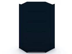 Mulberry 3.0 Sectional Modern Corner Wardrobe Closet With 2 Drawers - Set Of 2 In Tatiana Midnight Blue - Manhattan Comfort 117GMC4 -Home Haven Deals 65 117gmc4 j