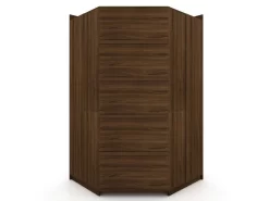 Mulberry 3.0 Sectional Modern Corner Wardrobe Closet With 2 Drawers - Set Of 2 In Brown - Manhattan Comfort 117GMC5 -Home Haven Deals 65 117gmc5 j