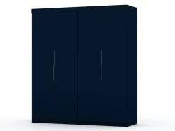 Mulberry 2 Sectional Modern Wardrobe Closet With 4 Drawers - Set Of 2 In Tatiana Midnight Blue - Manhattan Comfort 121GMC4