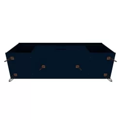 Rockefeller 62.99 TV Stand With Metal Legs And 2 Drawers In Tatiana Midnight Blue - Manhattan Comfort 65-130GMC4 -Home Haven Deals 65 130gmc4 10