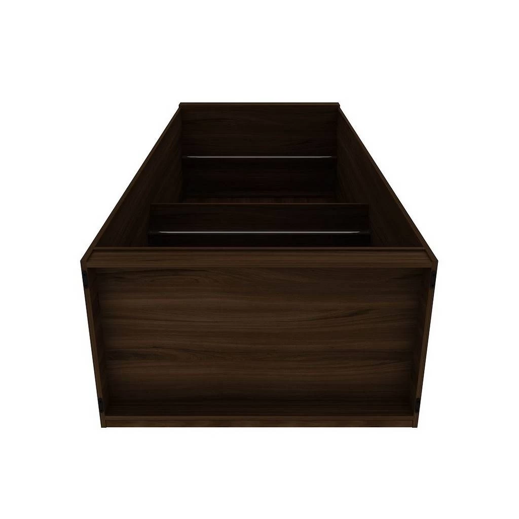 Mulberry 35.9 Open Double Hanging Modern Wardrobe Closet With 2 Hanging Rods In Brown - Manhattan Comfort 161GMC5 10 Mulberry 35.9 Open Double Hanging Modern Wardrobe Closet With 2 Hanging Rods In Brown - Manhattan Comfort 161GMC5 - Image 10