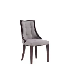 Fifth Avenue Faux Leather Dining Chair In Grey And Walnut (Set Of 2) - Manhattan Comfort DC008-GY 11 Fifth Avenue Faux Leather Dining Chair In Grey And Walnut (Set Of 2) - Manhattan Comfort DC008-GY -Home Haven Deals 65 dc008 gy 4