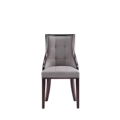 Fifth Avenue Faux Leather Dining Chair In Grey And Walnut (Set Of 2) - Manhattan Comfort DC008-GY 12 Fifth Avenue Faux Leather Dining Chair In Grey And Walnut (Set Of 2) - Manhattan Comfort DC008-GY -Home Haven Deals 65 dc008 gy 5
