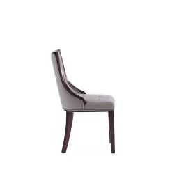 Fifth Avenue Faux Leather Dining Chair In Grey And Walnut (Set Of 2) - Manhattan Comfort DC008-GY 13 Fifth Avenue Faux Leather Dining Chair In Grey And Walnut (Set Of 2) - Manhattan Comfort DC008-GY -Home Haven Deals 65 dc008 gy 6