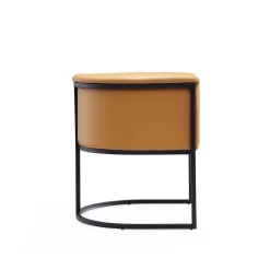 Bali Saddle And Black Faux Leather Dining Chair - Manhattan Comfort DC044-SA -Home Haven Deals 65 dc044 sa 5