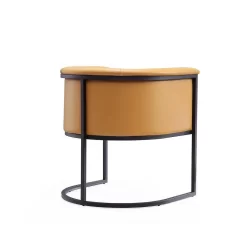 Bali Saddle And Black Faux Leather Dining Chair - Manhattan Comfort DC044-SA -Home Haven Deals 65 dc044 sa 6