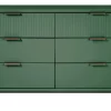 Granville 55.07" Modern Double Wide Dresser With 6 Full Extension Drawers In Sage Green - Manhattan Comfort DR-5033