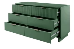 Granville 55.07" Modern Double Wide Dresser With 6 Full Extension Drawers In Sage Green - Manhattan Comfort DR-5033 -Home Haven Deals 65 dr 5033 4