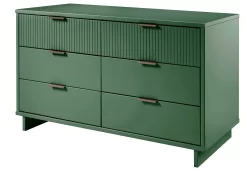 Granville 55.07" Modern Double Wide Dresser With 6 Full Extension Drawers In Sage Green - Manhattan Comfort DR-5033 -Home Haven Deals 65 dr 5033 6