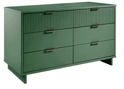 Granville 55.07" Modern Double Wide Dresser With 6 Full Extension Drawers In Sage Green - Manhattan Comfort DR-5033 -Home Haven Deals 65 dr 5033 7