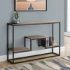Accent Table / Console / Entryway / Narrow / Sofa / Living Room / Bedroom / Metal / Laminate / Brown / Black / Contemporary / Modern - Monarch Specialties I 3581