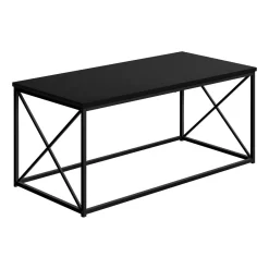 Coffee Table / Accent / Cocktail / Rectangular / Living Room / 40"L / Metal / Laminate / Black / Contemporary / Modern - Monarch Specialties I 3781 -Home Haven Deals 69 i 3781 6