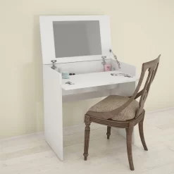 Vanity With Mirror / Writing Desk In White - Nexera 221603 -Home Haven Deals 71 221603 1 new