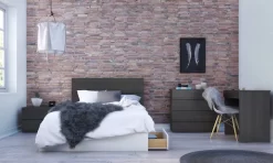 Vanity With Mirror / Writing Desk In Ebony - Nexera 341630 -Home Haven Deals 71 341630 7