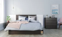 Queen Size Panel Headboard In Ebony - Nexera 365930 -Home Haven Deals 71 365930 4