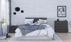 Queen Size Panel Headboard In Ebony - Nexera 365930 -Home Haven Deals 71 365930 5