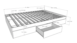 Axel 3 Piece Full Size Bedroom Set In Walnut & White - Nexera 402044 -Home Haven Deals 71 402044 5