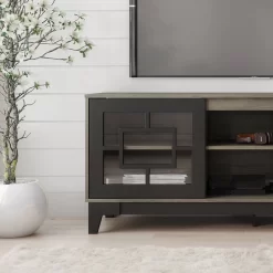 Magnolia TV Stand In 63-inch In Black And Bark Grey - Nexera 402688 -Home Haven Deals 71 402688 3