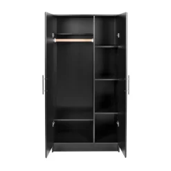 Prepac Elite Wardrobe With Storage, Black - Prepac BESW-3264-K -Home Haven Deals 79 besw 3264 k 4