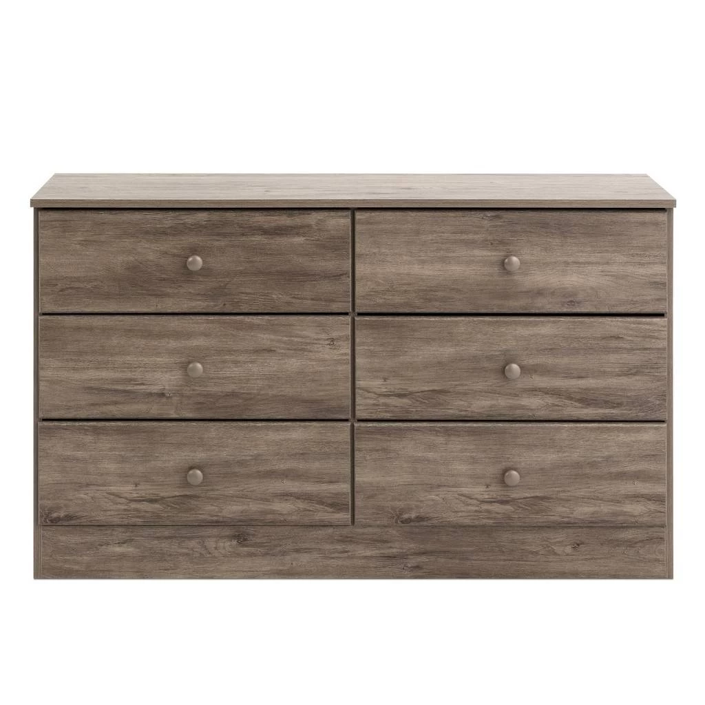 Astrid 6-Drawer Dresser, Drifted Gray - PREPAC Manufacturing DDBR-0402-1 1 Astrid 6-Drawer Dresser, Drifted Gray - PREPAC Manufacturing DDBR-0402-1