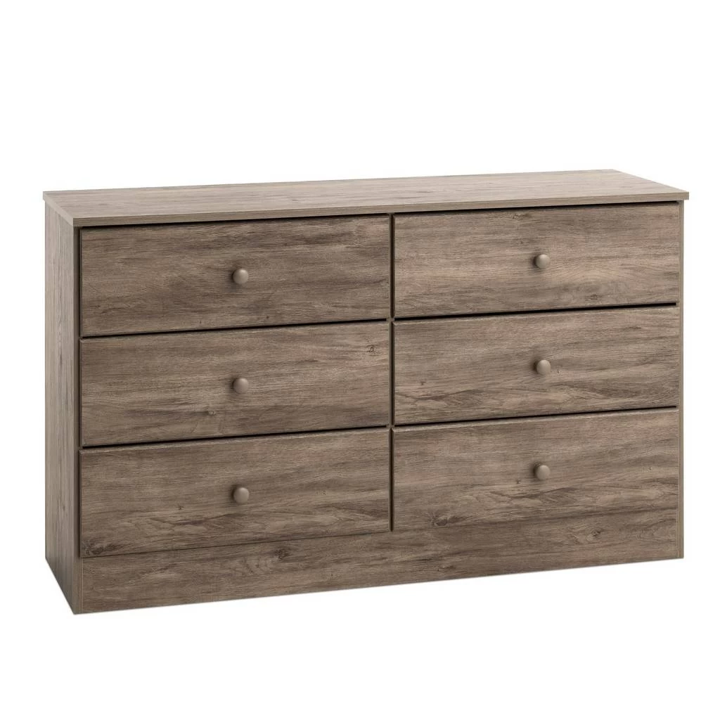 Astrid 6-Drawer Dresser, Drifted Gray - PREPAC Manufacturing DDBR-0402-1 2 Astrid 6-Drawer Dresser, Drifted Gray - PREPAC Manufacturing DDBR-0402-1 - Image 2