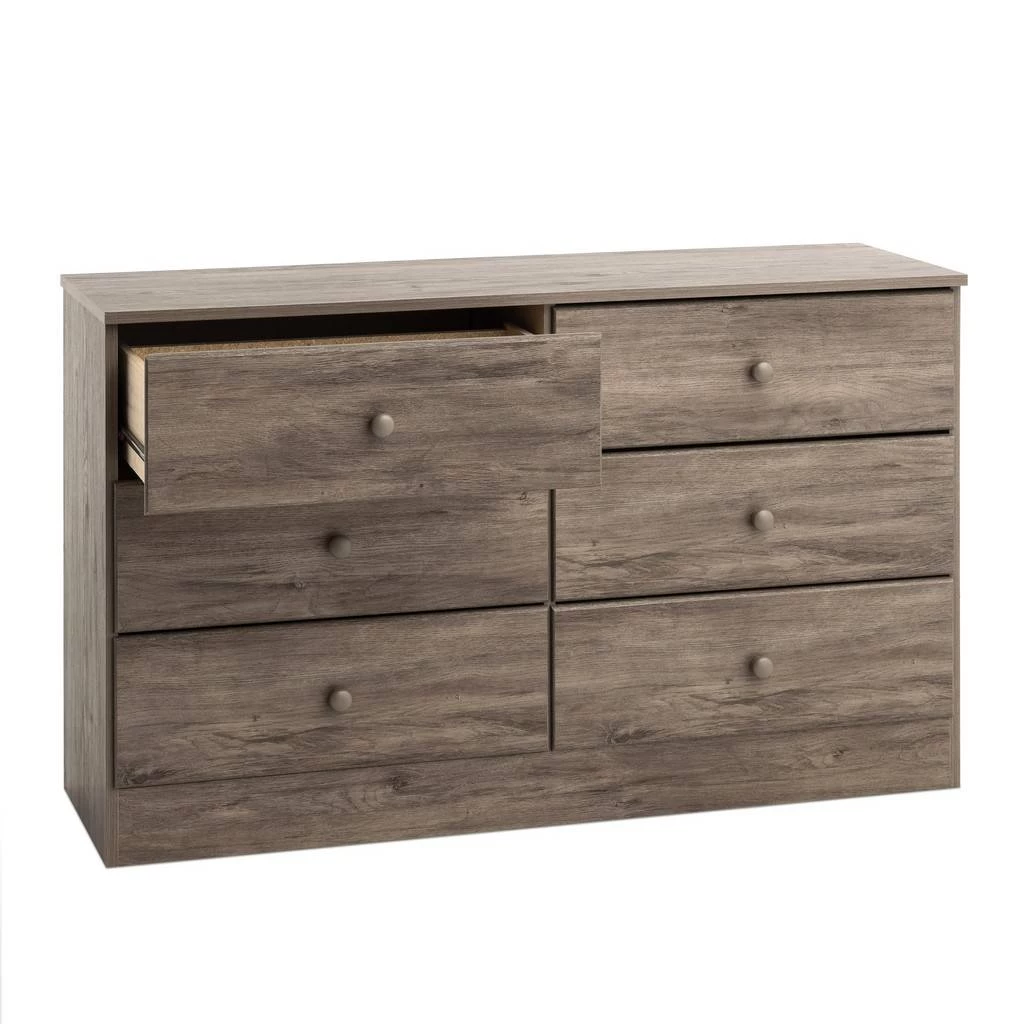 Astrid 6-Drawer Dresser, Drifted Gray - PREPAC Manufacturing DDBR-0402-1 4 Astrid 6-Drawer Dresser, Drifted Gray - PREPAC Manufacturing DDBR-0402-1 - Image 4