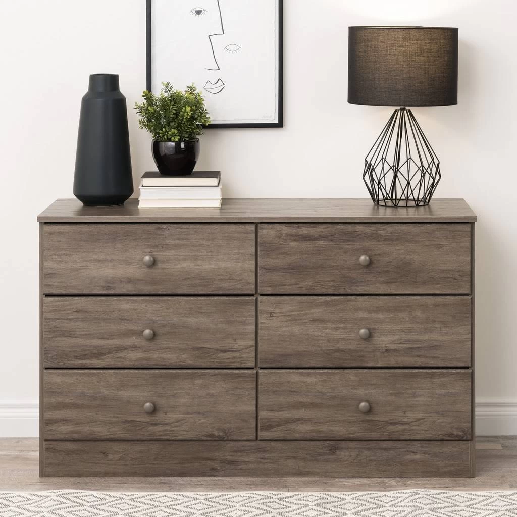 Astrid 6-Drawer Dresser, Drifted Gray - PREPAC Manufacturing DDBR-0402-1 8 Astrid 6-Drawer Dresser, Drifted Gray - PREPAC Manufacturing DDBR-0402-1 - Image 8