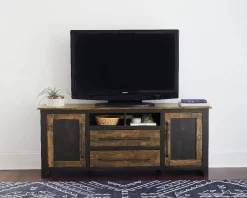 Renegade 68 Inch Console In Black & Honey - Progressive Furniture E704-68