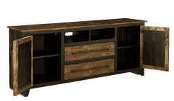 Renegade 68 Inch Console In Black & Honey - Progressive Furniture E704-68 -Home Haven Deals 80 e704 68open