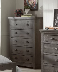 Willow Chest In Distressed Dark Gray - Progressive Furniture P600-14