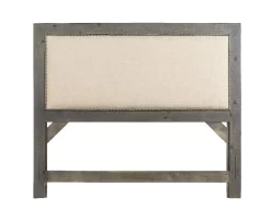 Willow King Upholstered Headboard In Distressed Dark Gray - Progressive Furniture P600-94