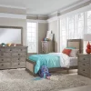 Willow Twin Upholstered Headboard In Weathered Gray - Progressive Furniture P635-25