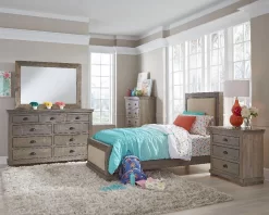 Willow Twin Upholstered Headboard In Weathered Gray - Progressive Furniture P635-25