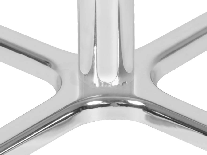 Regency Cain Cafe High 36" Round X-Base Table- Ash Grey/ Chrome Base - Regency TCB36RNDAGCM 5 Regency Cain Cafe High 36" Round X-Base Table- Ash Grey/ Chrome Base - Regency TCB36RNDAGCM - Image 5