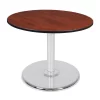 Regency Cain 48" Round Platter Base Table- Cherry/ Chrome Base - Regency TP48RNDCHCM