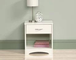 Beginnings Night Stand In Soft White - Sauder 422804