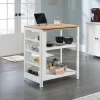 Wood And Metal Kitchen Island With Storage - Sauder 428253