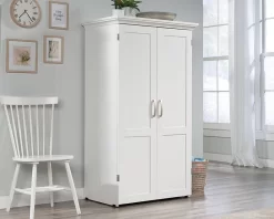 Craft & Sewing Armoire In Soft White - Sauder 430446