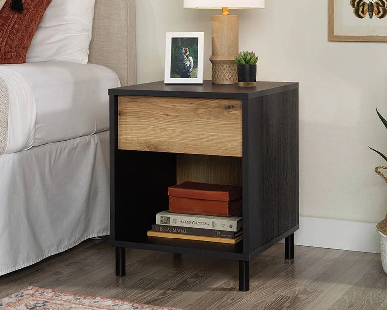 Acadia Way Night Stand With Drawer And Open Storage - Sauder 430749 1 Acadia Way Night Stand With Drawer And Open Storage - Sauder 430749